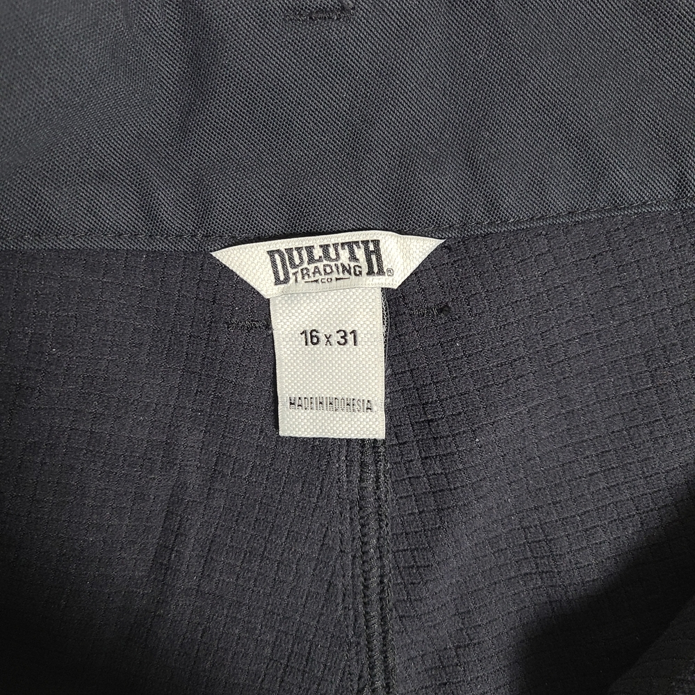 Duluth Trading Co Flex Fire Hose Lined Pants Womens Size 16 Black Canvas Spandex - Picture 7 of 11